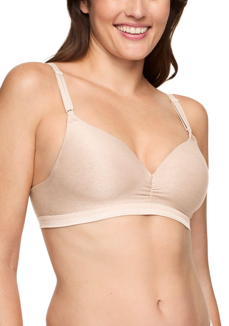 Warner's Women's Play It Cool Stay Cool and Dry Wireless Lift Comfort Bra RN3281A, Butterscotch, 36C - Image 1